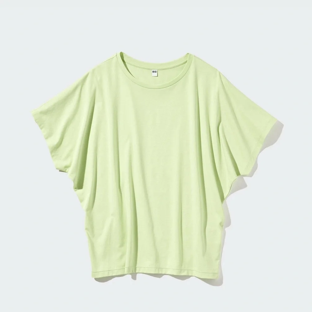 Uniqlo Airism Drape T-Shirt, Short Sleeve Top, White, XS - Picture 10 of 16